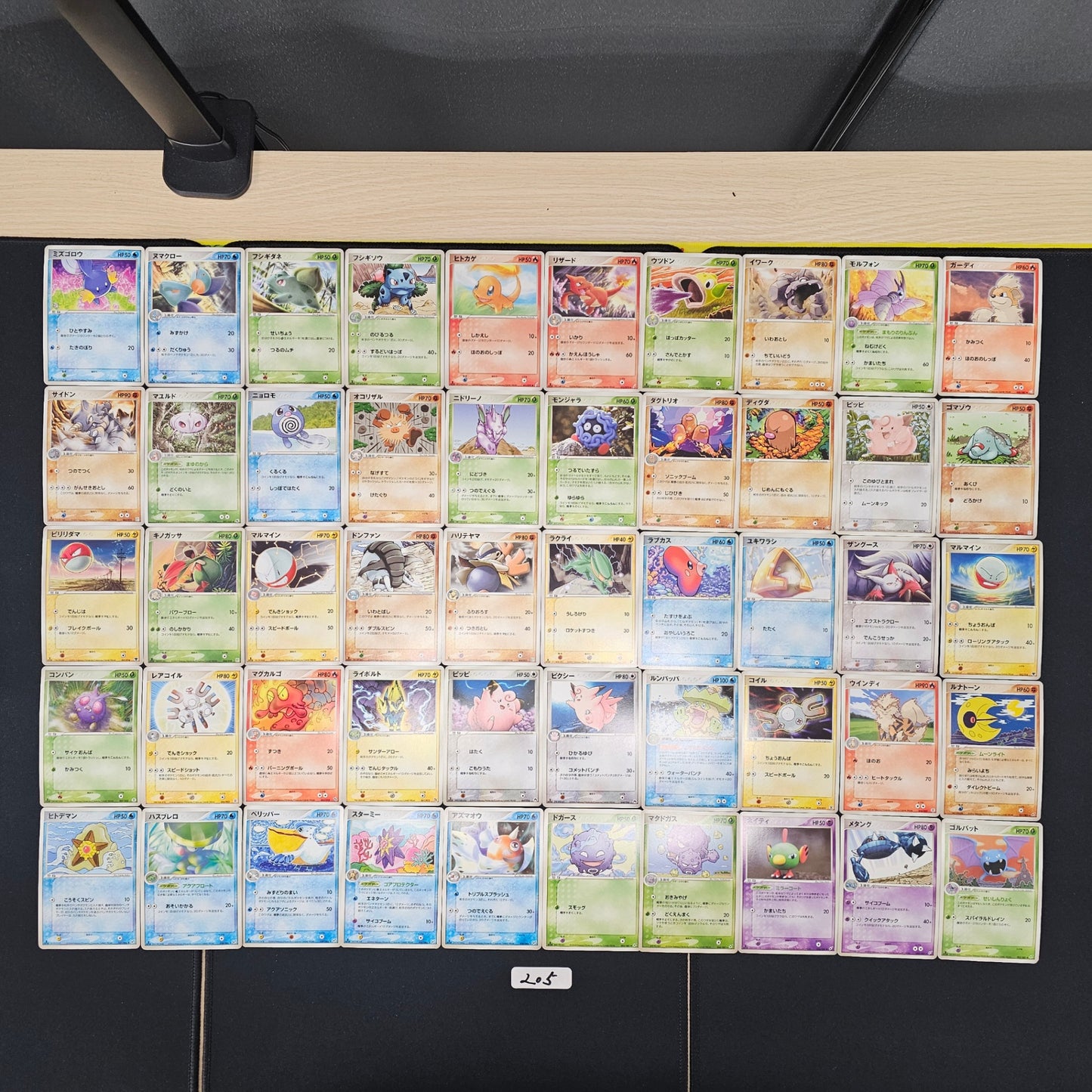 Japanese Pokemon Card lots of 50 nonholo SPB 205 Mudkip Marshtomp SPB 205 bulk set
