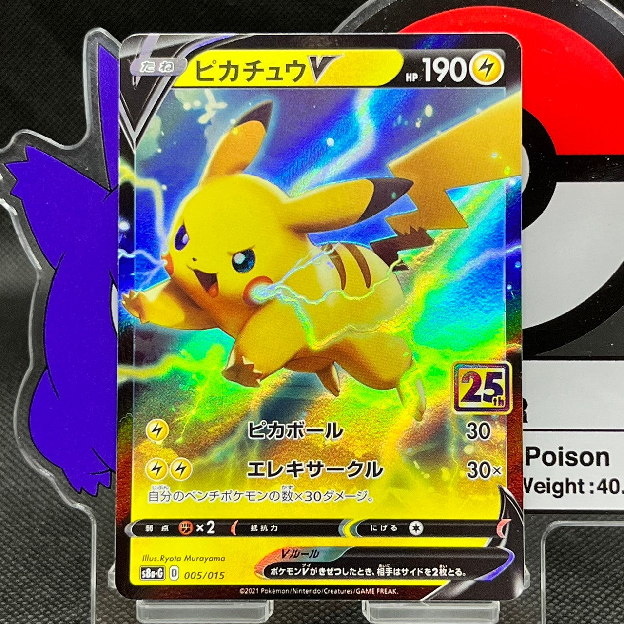 Pikachu V PROMO 005/015  25th ANNIVERSARY GOLDEN BOX. Japanese Pokemon Card