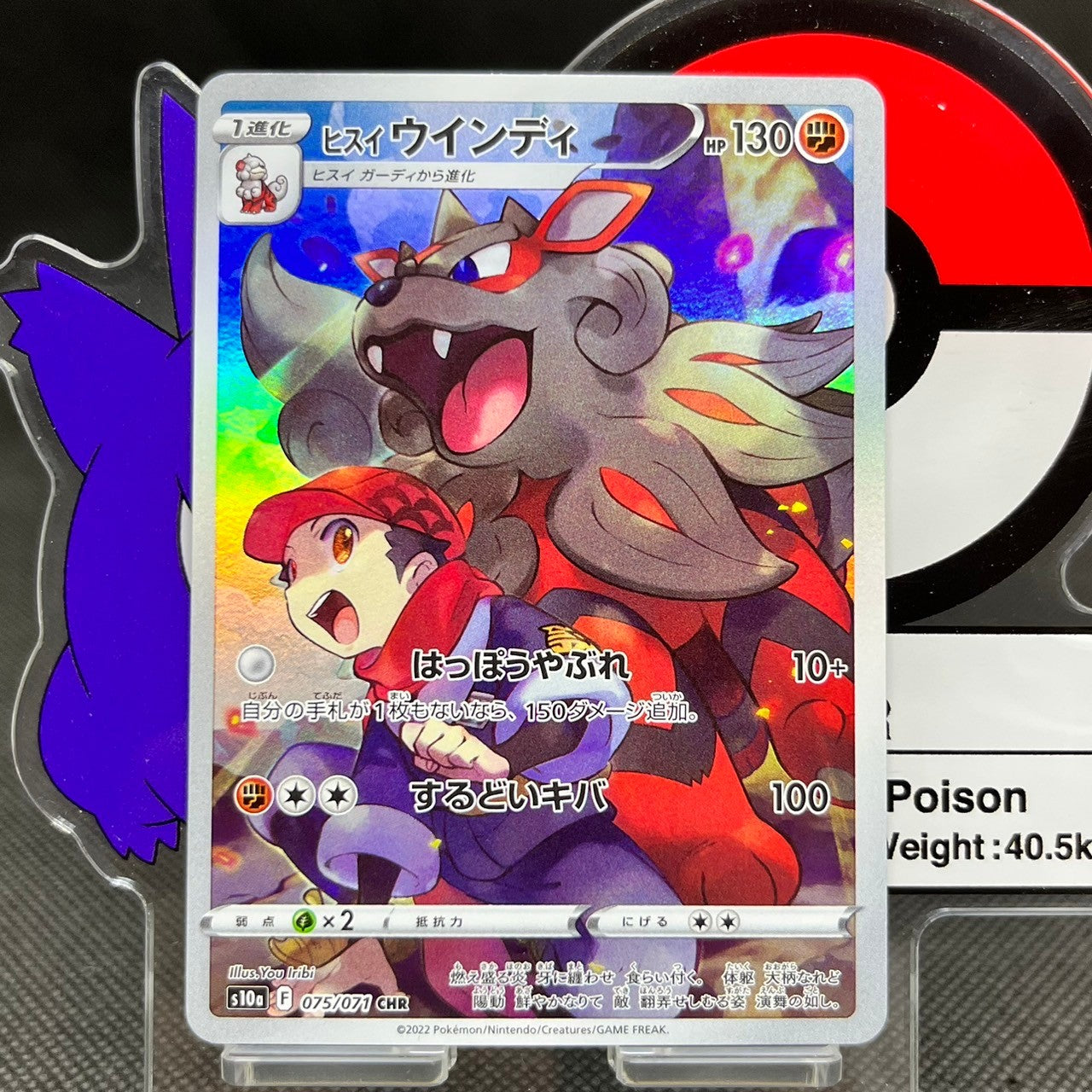 Hisuian Arcanine CHR 075/071  S10a Dark Phantasma Japanese Pokemon Card