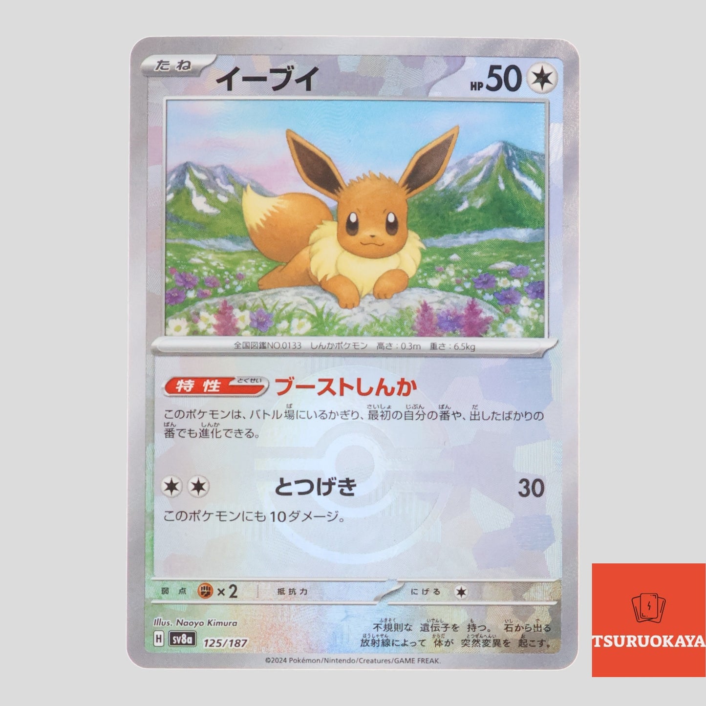 Eevee monster poke ball holo  125/187 SV8a Terrastal Festival Japanese Pokemon Card