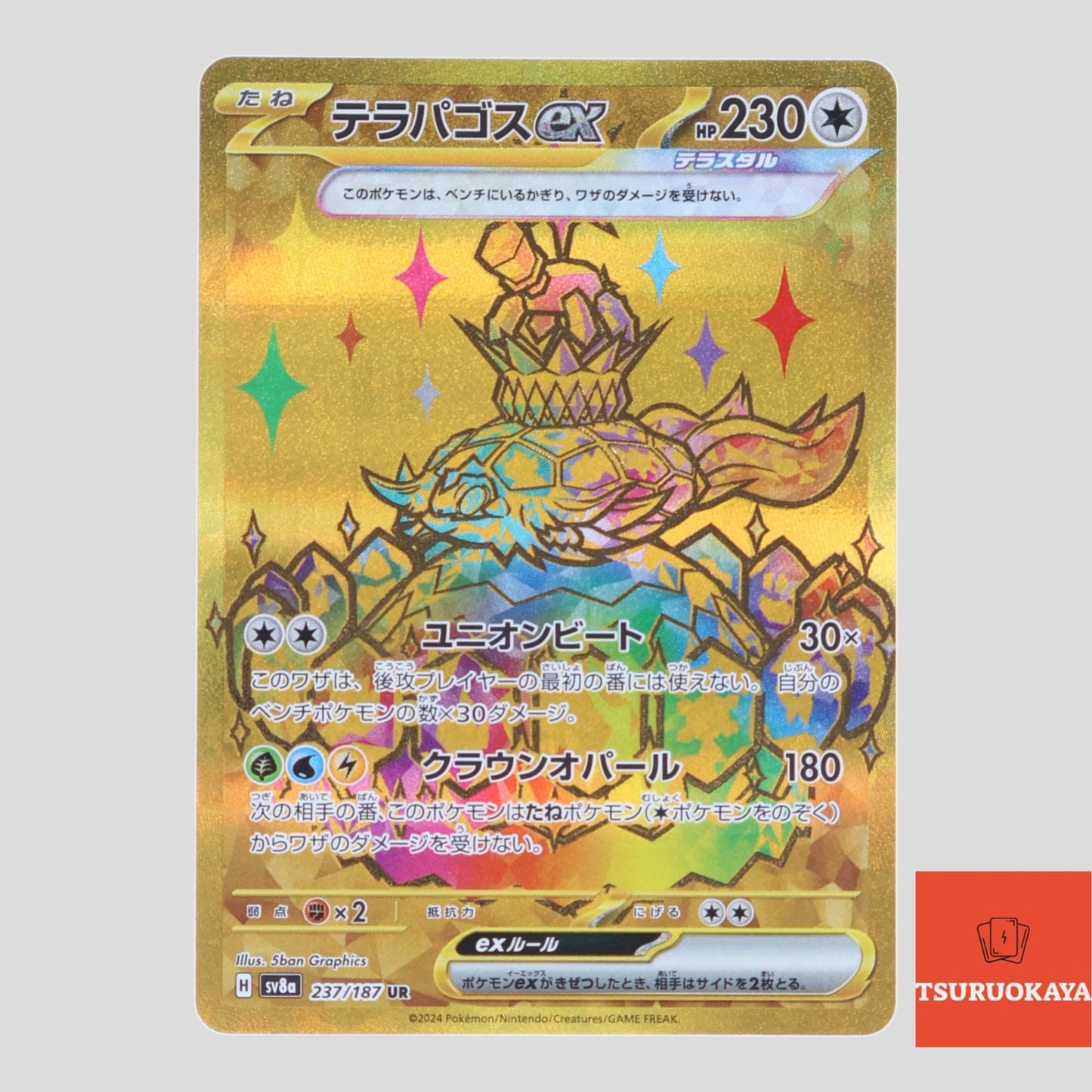 Terapagos ex  UR 237/187 SV8a Terrastal Festival Japanese Pokemon Card